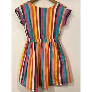 Big Girls Crew Cuts Colorful Cotton Cut Out Striped Dress 12